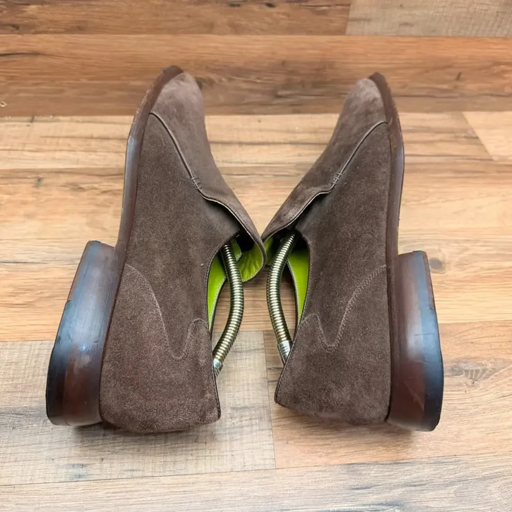Oliver Sweeney loafers Mens size 11 Brown suede moccasins loafer  dress shoes